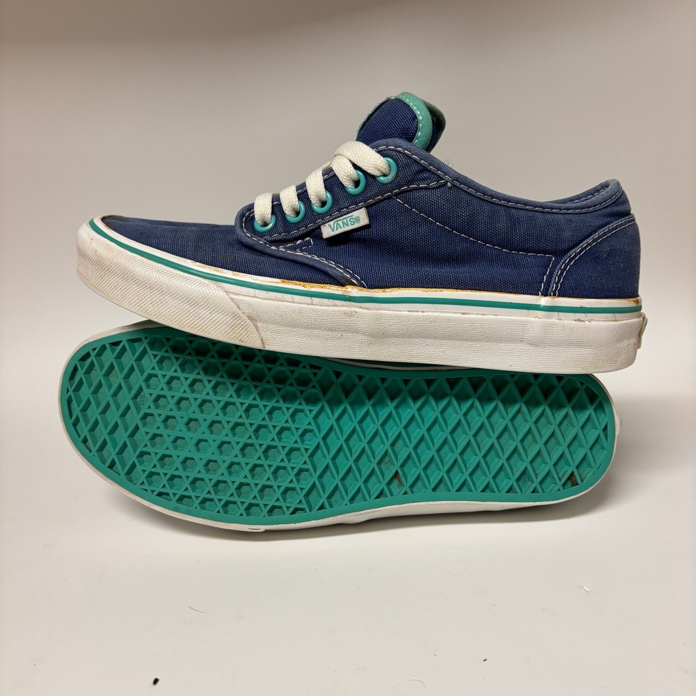 Vans Atwood Low Navy Blue Teal Womens Sneakers Size 9 VN-0K0FZU3 Skater - Picture 7 of 10